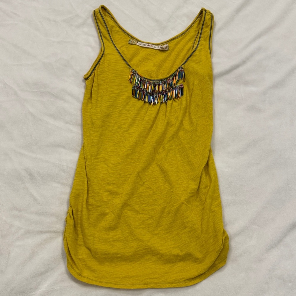 Chelsea & Violet Sleeveless Top with Beaded Details
